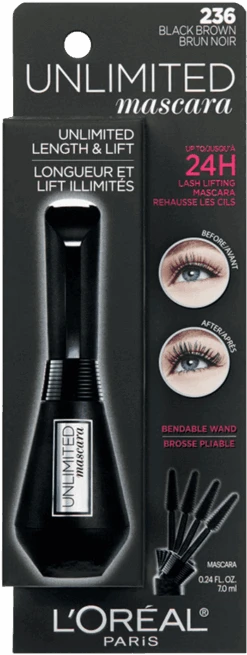 L’Oréal Paris Unlimited Unlimited-Lash-Lifting-and-Lengthening-Washable-Mascara -Loreal Cares Store 071249335871 t1