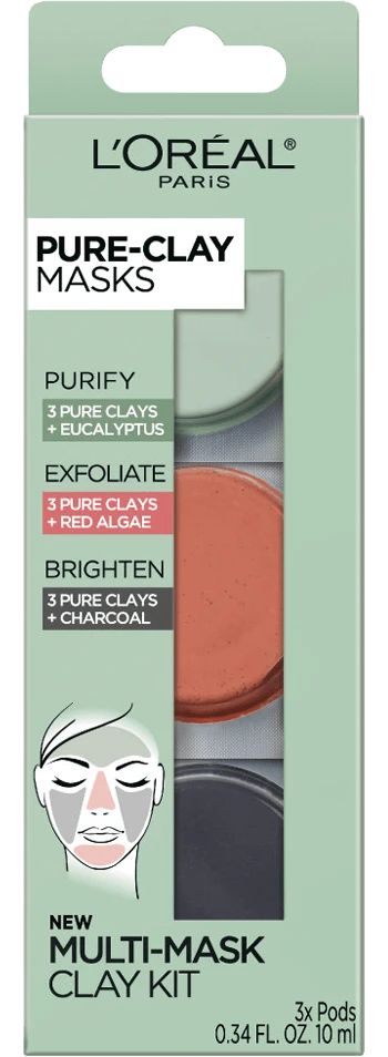 L’Oréal Paris PureClay Pure-Clay-Mask-Multi-Mask-Clay-Tripod-Kit 3 L’Oréal Paris PureClay Pure-Clay-Mask-Multi-Mask-Clay-Tripod-Kit