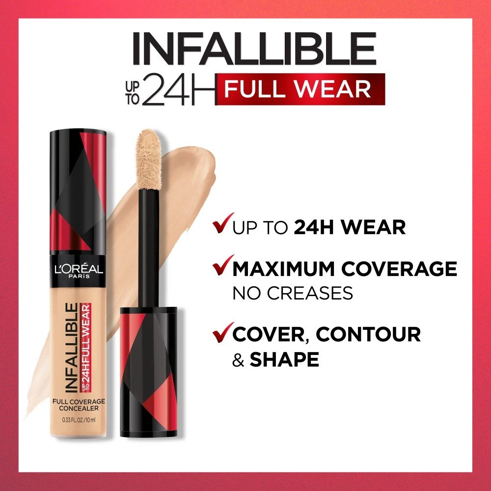 L’Oréal Paris Infallible Infallible-Full-Wear-Concealer-Waterproof-Full-Coverage 6 L’Oréal Paris Infallible Infallible-Full-Wear-Concealer-Waterproof-Full-Coverage - Image 4