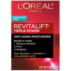 L’Oréal Paris RevitaLift Revitalift-Triple-Power-Anti-Aging-Moisturizer-Fragrance-Free -Loreal Cares Store 071249396339 t2