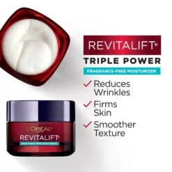 L’Oréal Paris RevitaLift Revitalift-Triple-Power-Anti-Aging-Moisturizer-Fragrance-Free -Loreal Cares Store 071249396339 t3