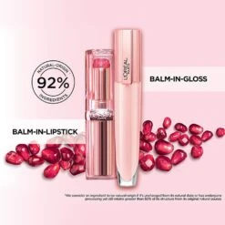 L’Oréal Paris Glow-paradise Glow-paradise-lip-balm-in-gloss-pomegranate-extract-blissful-blush -Loreal Cares Store lop pdp glow paradise balm in lipstick blush fantasy btf familyoffering 1
