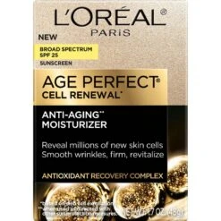 L’Oréal Paris AgePerfectSkinCare Cell-Renewal-Anti-Aging-Day-Moisturizer-SPF-25 8 L’Oréal Paris AgePerfectSkinCare Cell-Renewal-Anti-Aging-Day-Moisturizer-SPF-25 -Loreal Cares Store loreal skin age perfect cell renewal moisturizer spf 25 front carton 2
