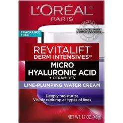 L’Oréal Paris Revitalift Derm Intensives Revitalift-Derm-Intensives-Hyaluronic-Acid-Ceramides-Water -Loreal Cares Store loreal skincare revitalift derm intensives hyaluronic acid ceramides water 071249664858 av1
