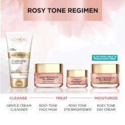 L’Oréal Paris AgePerfectSkinCare Age-Perfect-Rosy-Tone-Anti-Aging-Eye-Brightener-Paraben-Free -Loreal Cares Store t5 ap rosy tone regimen